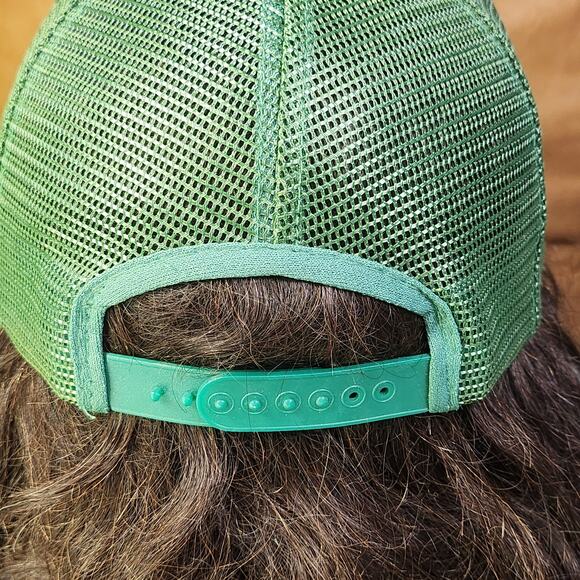 VTG 80s D&L Equipment John Deere Hat Green Mesh Snapback Roxboro NC Capital OSFA - Picture 5 of 8